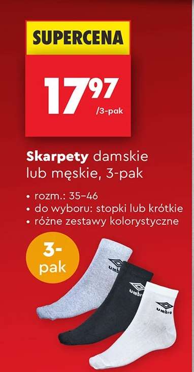 Skarpety damskie lub męskie 3 pak