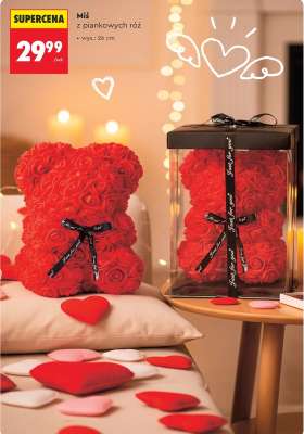 Miś z piankowych róż