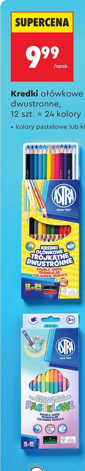 Kredki ołówkowe dwustronne