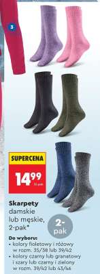 Skarpety damskie lub męskie, 2-pak