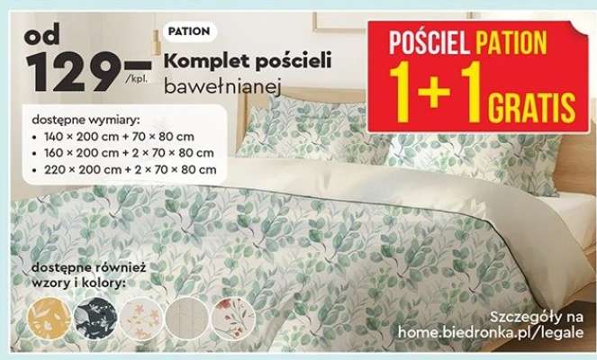 Komplet pościeli bawełnianej