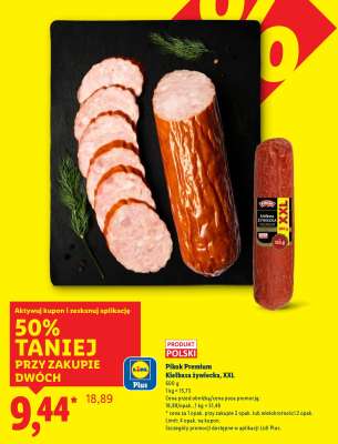 Płock Premium Kiełbasa żywiecka, XXL