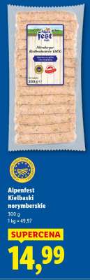 Alpenfest Kiełbaski norymberskie