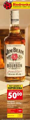 WHISKEY JIM BEAM WHITE 40%, 700 ML