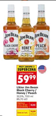LIKIER JIM BEAM BLACK CHERRY / HONEY / PEACH