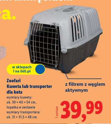 Zoofari Kuweta lub transporter dla kota