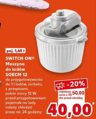SWITCH ON® Maszyna do lodów SOECM 12