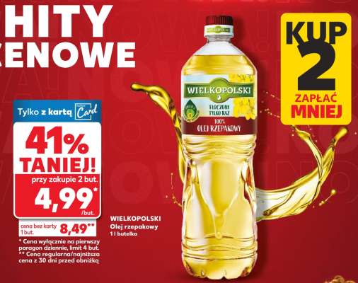 WIELKOPOLSKI Olej rzepakowy 1 butelka