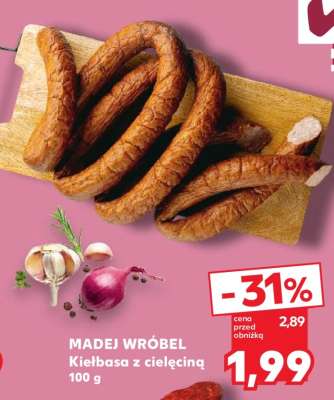 MADEJ WRÓBEL Kiełbasa z cielęciną 100 g