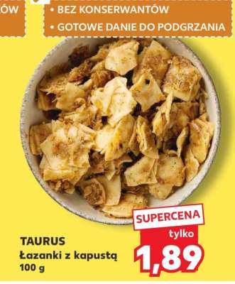 TAURUS Łazanki z kapustą