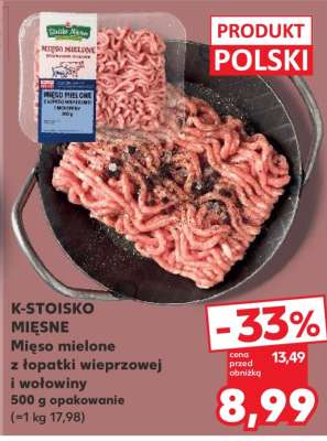 Mięso mielone z łopatki wieprzowej i wołowiny