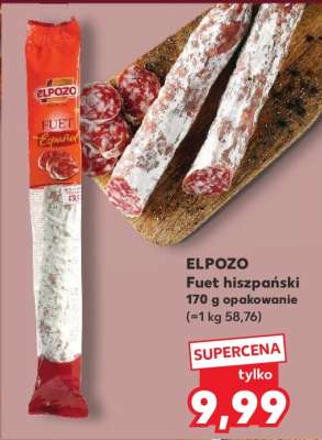 ELPOZO Fuet hiszpański 170 g opakowanie