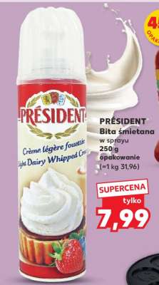 PRÉSIDENT Bita śmietana w sprayu