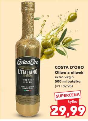 COSTA D'ORO Oliwa z oliwek extra virgin 500 ml butelka