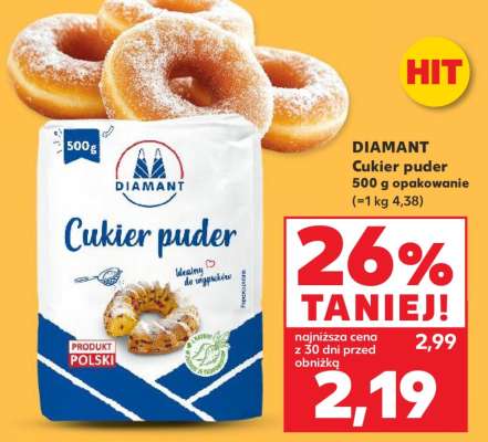 DIAMANT Cukier puder 500 g opakowanie
