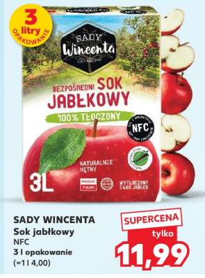 SADY WINCENTA Sok jabłkowy NFC