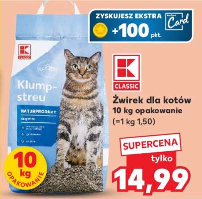 Żwirek dla kotów 10 kg opakowanie