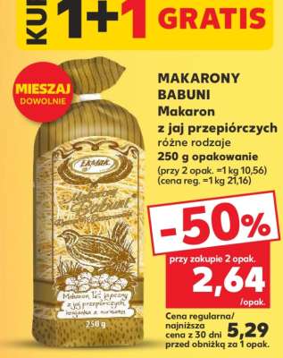MAKARONY BABUNI Makaron z jaj przepiórczych