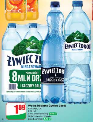 Woda źródlana Żywiec Zdrój