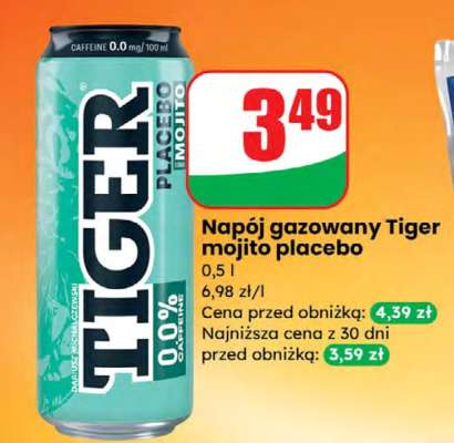 Napój gazowany Tiger mojito placebo