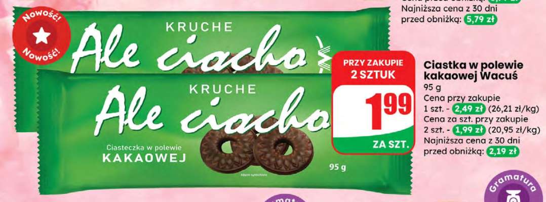 Ciastka w polewie kakaowej Wacuś