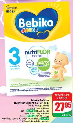 Mleko Bebiko Nutriflor Expert 2, 3, 3r, 4, 5