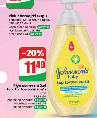 Płyn do mycia 2w1 top-to-toe Johnson's