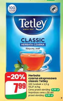 HERBATA CZARNA EKSPRESOWA CLASSIC TETLEY