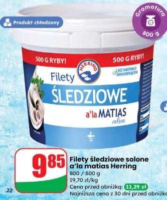 Filety śledziowe solone a’la matias Herring