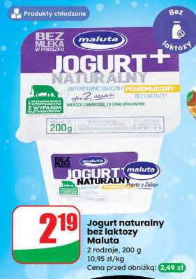 Jogurt naturalny bez laktozy Maluta
