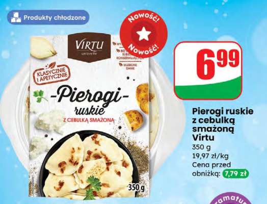 Pierogi ruskie z cebulką smażoną Virtu