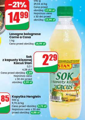 Sok z kapusty kiszonej Kacuś Stan