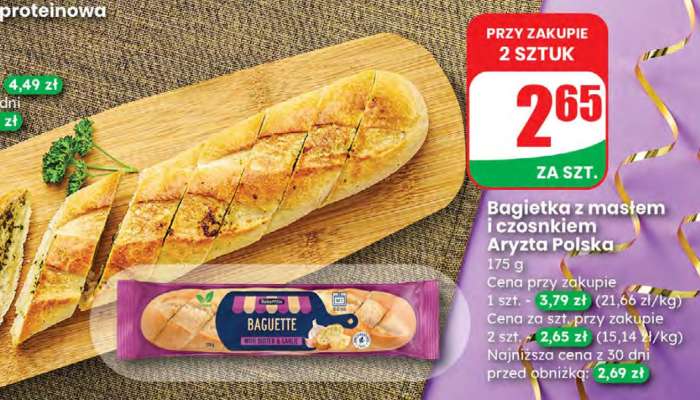 Bagietka z masłem i czosnkiem Aryzta Polska