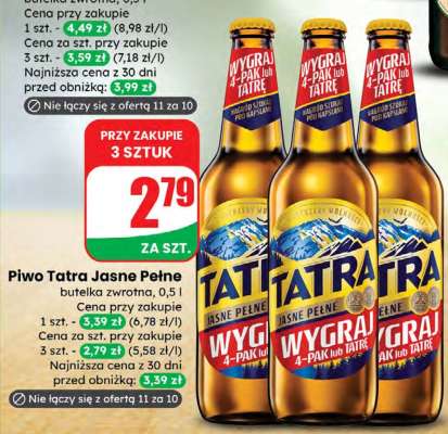 Piwo Tatra Jasne Pełne