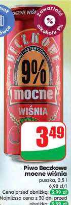 Piwo Beczkowe Mocne Wiśnia