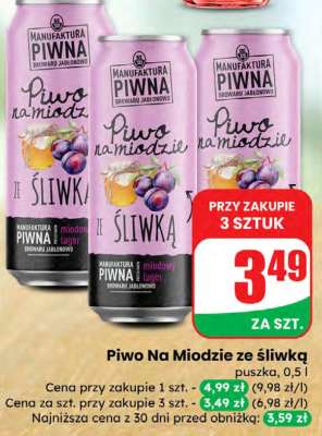Piwo na miodzie ze śliwką