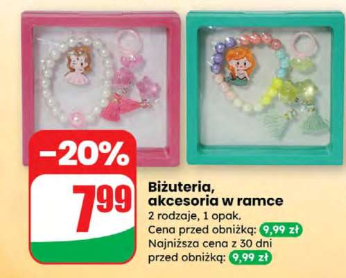 Biżuteria, akcesoria w ramce