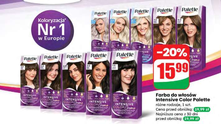 Farba do włosów Intensive Color Palette