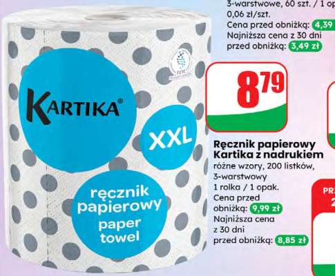 Ręcznik papierowy Kartika z nadrukiem