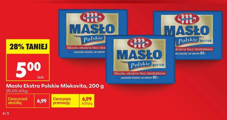 Masło Ekstra Polskie Mlekovita , 200 g