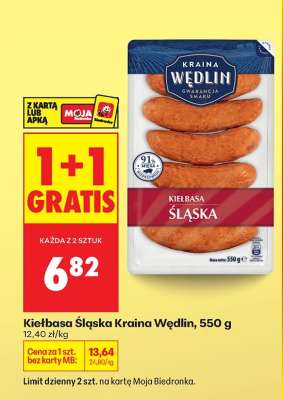 Kiełbasa Śląska Kraina Wędlin 550 g