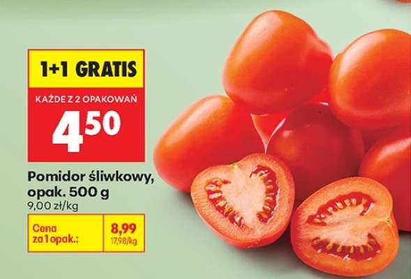 Pomidor śliwkowy opak . 500 g