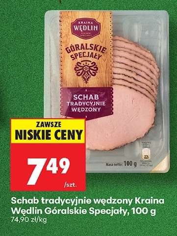 Schab tradycyjnie wędzony Kraina Wędlin Góralskie Specjały, 100 g