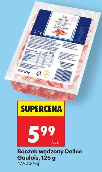 Boczek wędzony Delice Gaulois, 125 g