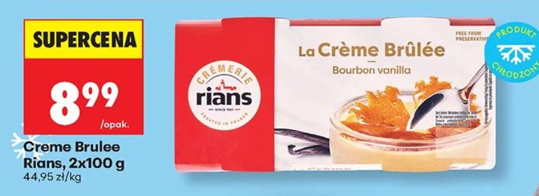 Crème Brûlée Rians, 2x100 g