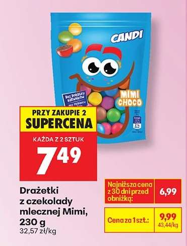 Drażetki z czekolady mlecznej Mimi 230 g
