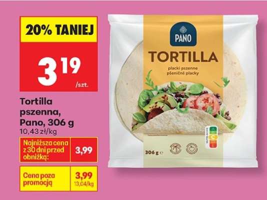 Tortilla pszenna Pano 306 g