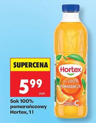Sok 100% pomarańczowy Hortex, 1l