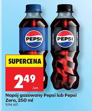 Napój gazowany Pepsi lub Pepsi Zero, 250 ml