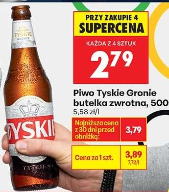Piwo Tyskie Gronie butelka zwrotna, 500 ml
